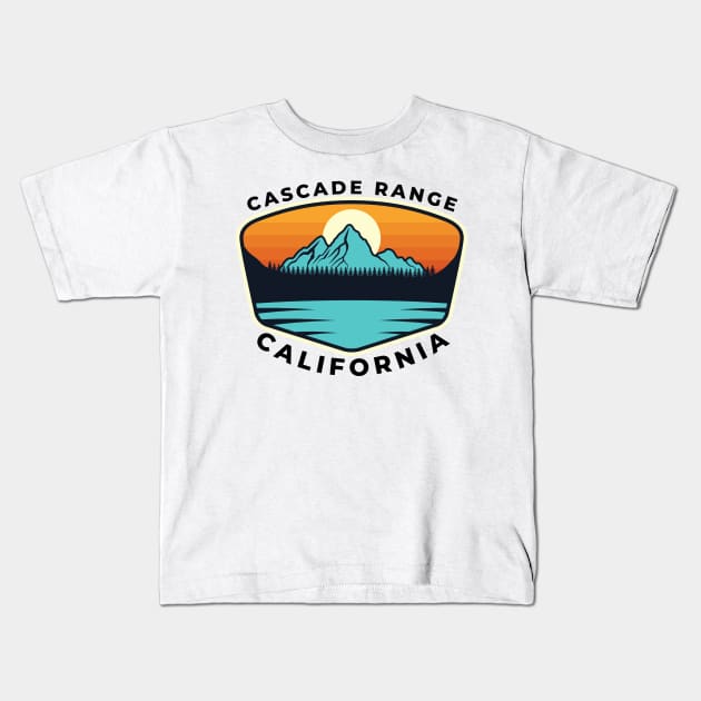 Cascade Range California - Travel Kids T-Shirt by Famgift